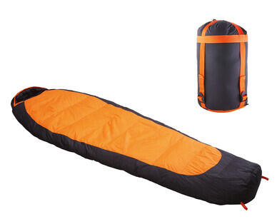 Adventuridge Black Water Repellent Lightweight Duck Down Sleeping Bag Left NEW