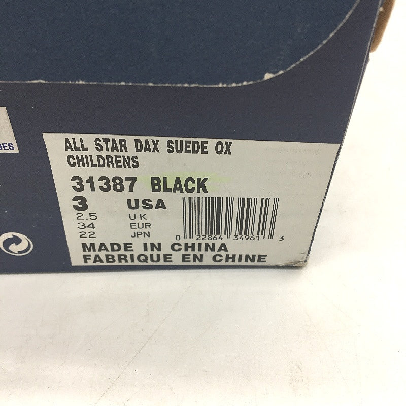 Converse Kids All Star Dax Suede Sneaker Shoe Youth Size US 3 EUR 34 NEW