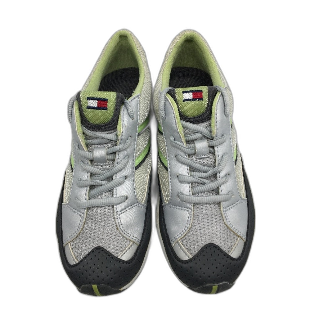 Tommy Hilfiger Caryn II Silver Grey Sneaker Shoe Youth Size US 2 EUR 33.5 NEW