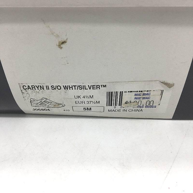 Tommy Hilfiger Caryn II Silver White Slip On Shoe Youth Size US 5 EUR 37.5 NEW