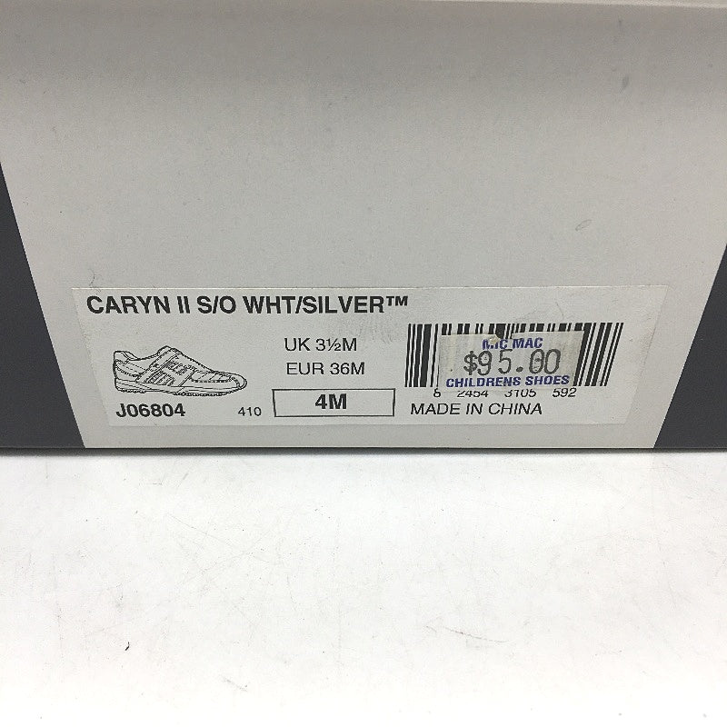 Tommy Hilfiger Caryn II Silver White Slip On Shoe Youth Size US 4 EUR 36 NEW