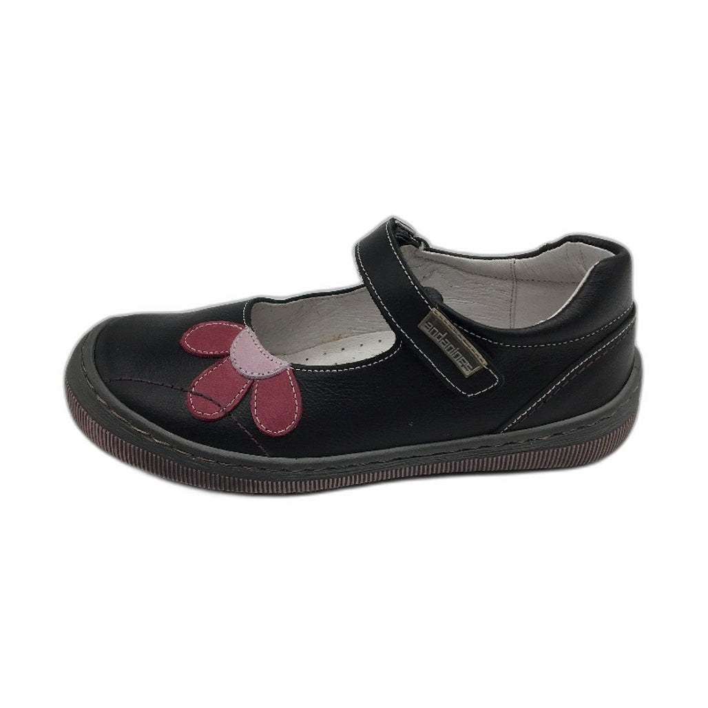 Andanines Leather Upper Black Kiss Rosa Girls Kids Shoe Size US 11 EUR 28 NEW