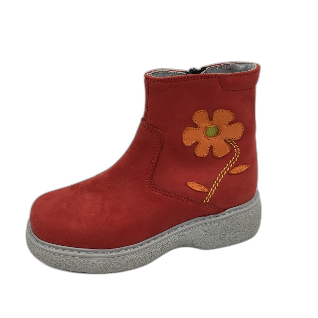 Jolie Amie Red Nubuck Marie Anne Suede Leather Girls Boots Size US 11 EUR 28 NEW