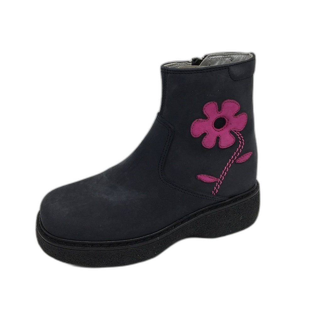 Jolie Amie Navy Nubuck Marie Anne Suede Leather Girls Boots Sz US 10.5 EU 27 NEW