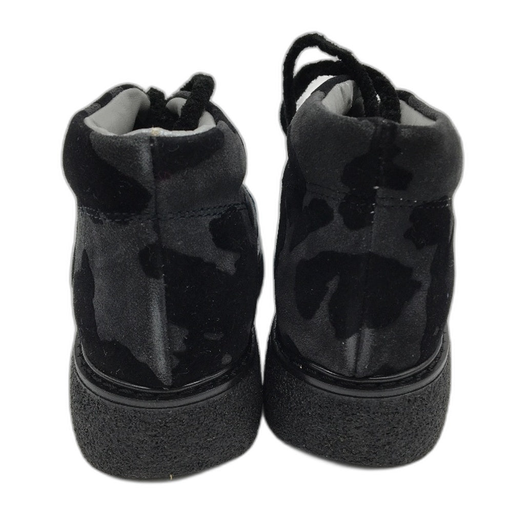 Jolie Amie Silly Moo Black Suede Leather Kids Boots Sz US 10.5 EUR 27 NEW
