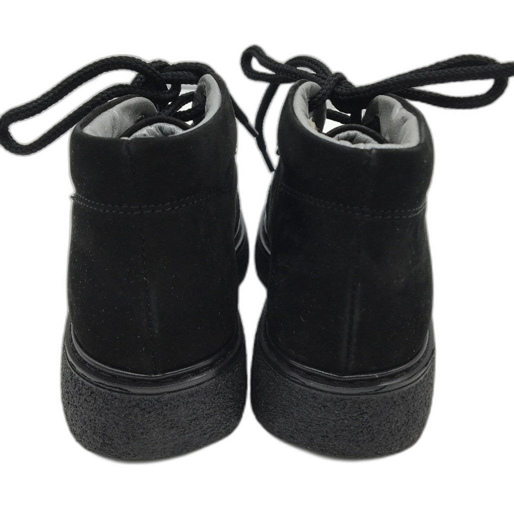 Jolie Amie Madeleine Black Nubuck Leather Suede Kids Boots Sz US 11.5 EUR 29 NEW