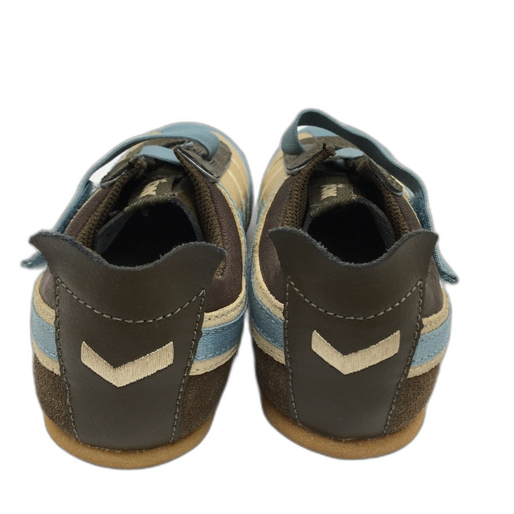 Pony Kids Brown Blue Teak Block'r Casual Shoes Child Size US 13 EUR 31 19cm NEW