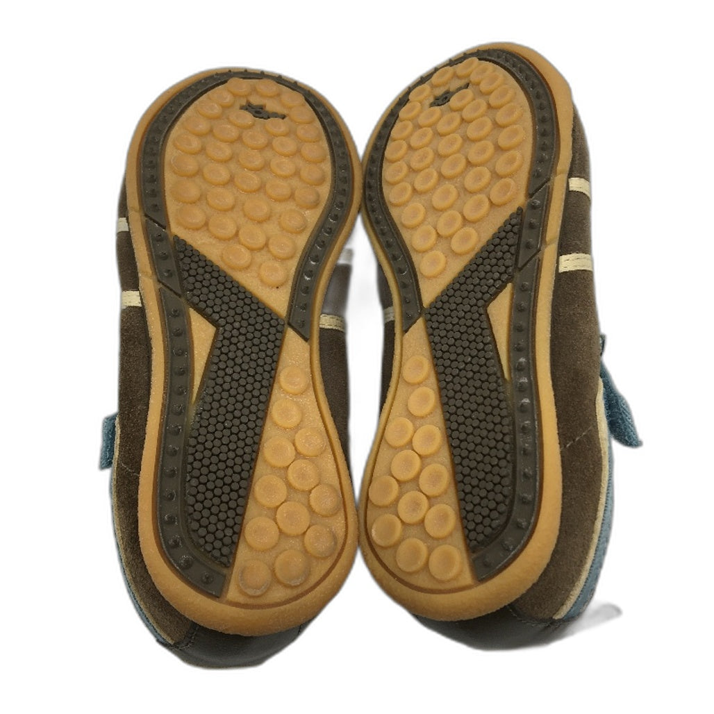 Pony Kids Brown Blue Teak Block'r Casual Shoes Child Size US 13 EUR 31 19cm NEW