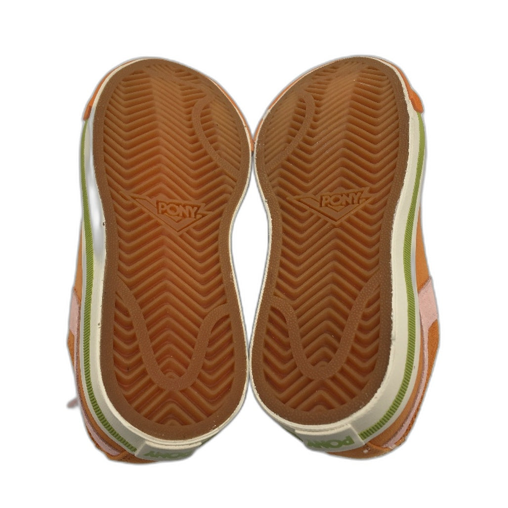 Pony Kids Orange Shooter 78 Low Cut Canvas Sneaker Youth Sze US 3 EUR 35 NEW
