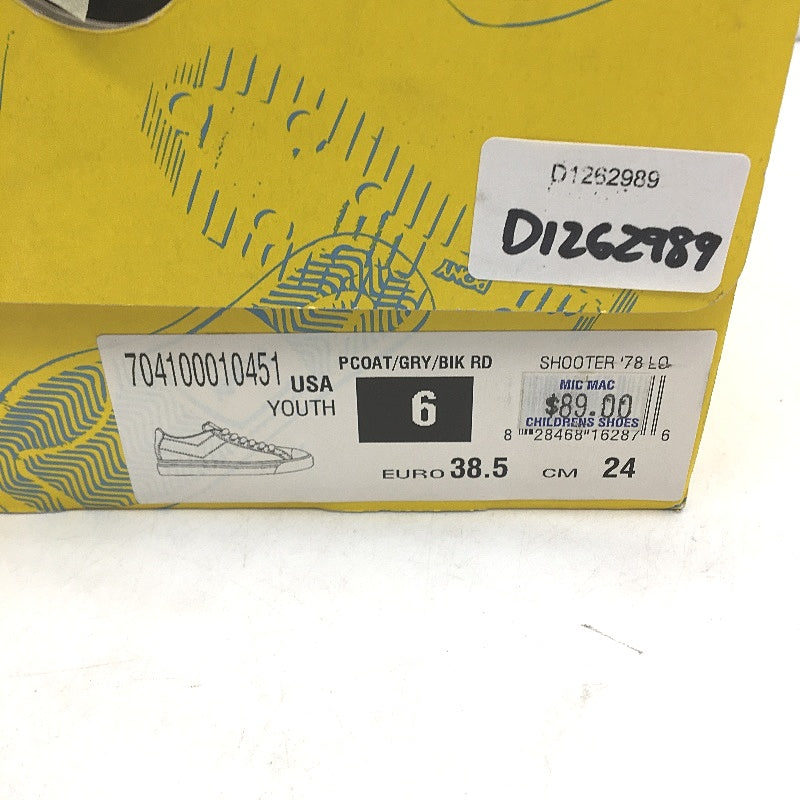 Pony Kids Navy Shooter 78 Low Cut Canvas Sneaker Youth Size US 6 EUR 38.5 NEW