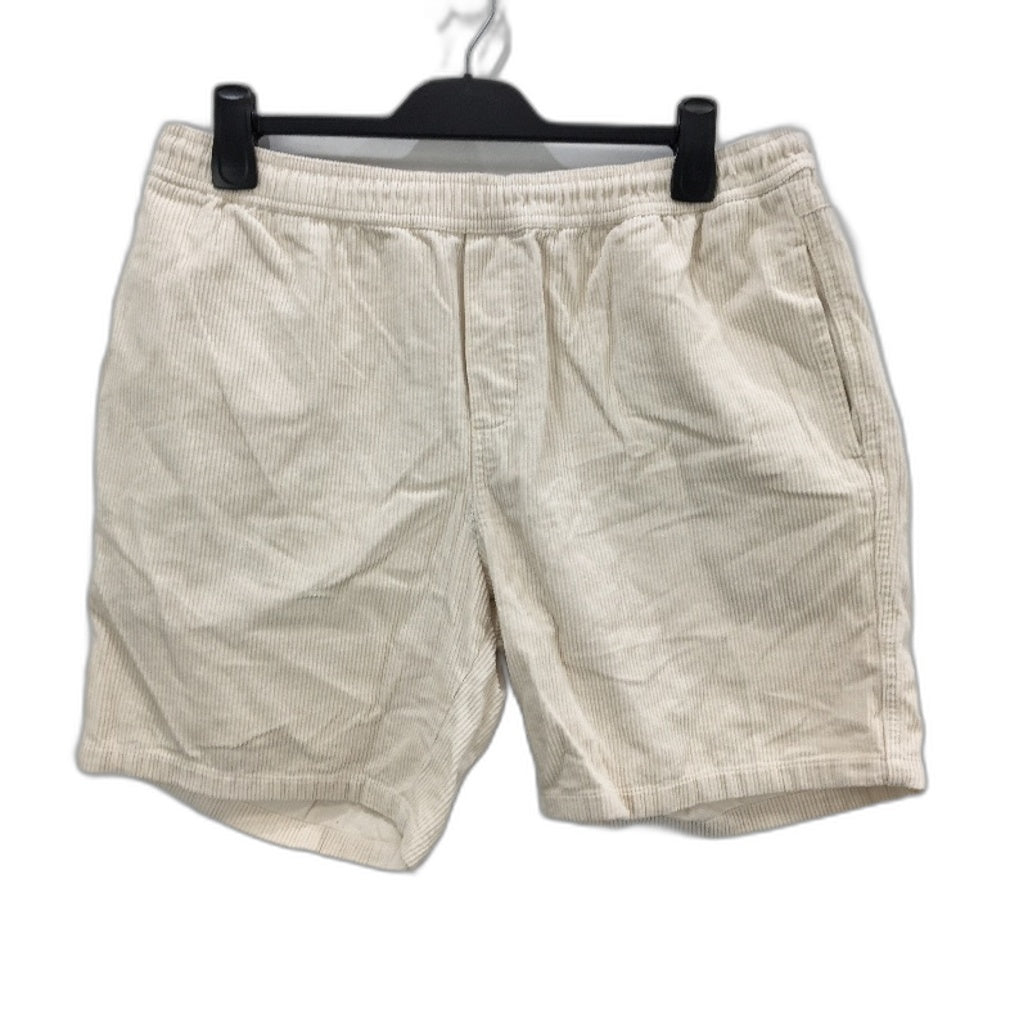 Insight Bedford 2.0 Off White Drawstring Corduroy Shorts Ladies Size 36 NEW