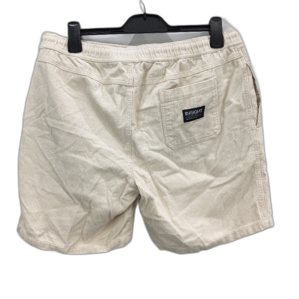 Insight Bedford 2.0 Off White Drawstring Corduroy Shorts Ladies Size 36 NEW
