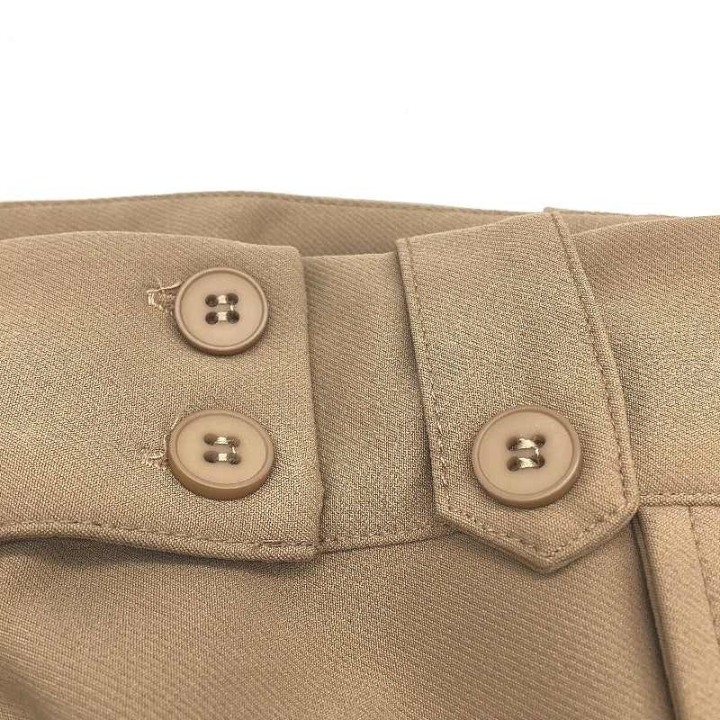 Neon Hart Khaki Tan Double Button Waist Mid Rise Straight Pants Ladies Sz S NEW