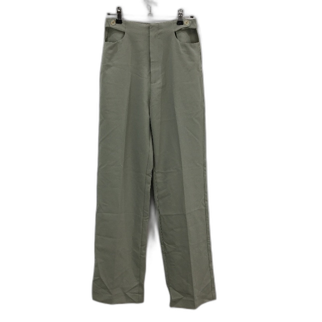 Alice in the eve Cut Out Waist Muted Green Pants Ladies Size XS NEW
