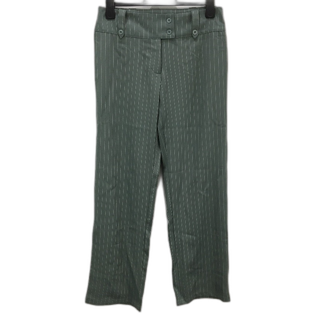 Neon Hart Sage Green Straight Leg Pinstripe Pants Ladies Size Small NEW