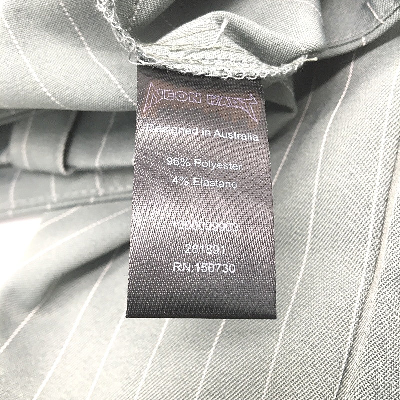 Neon Hart Sage Green Straight Leg Pinstripe Pants Ladies Size Small NEW