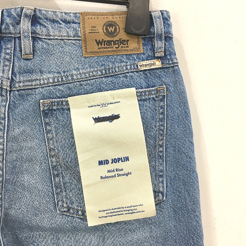 Wrangler Mid Joplin Gemstone Blue Relaxed Denim Jeans Ladies Size AU 10 NEW