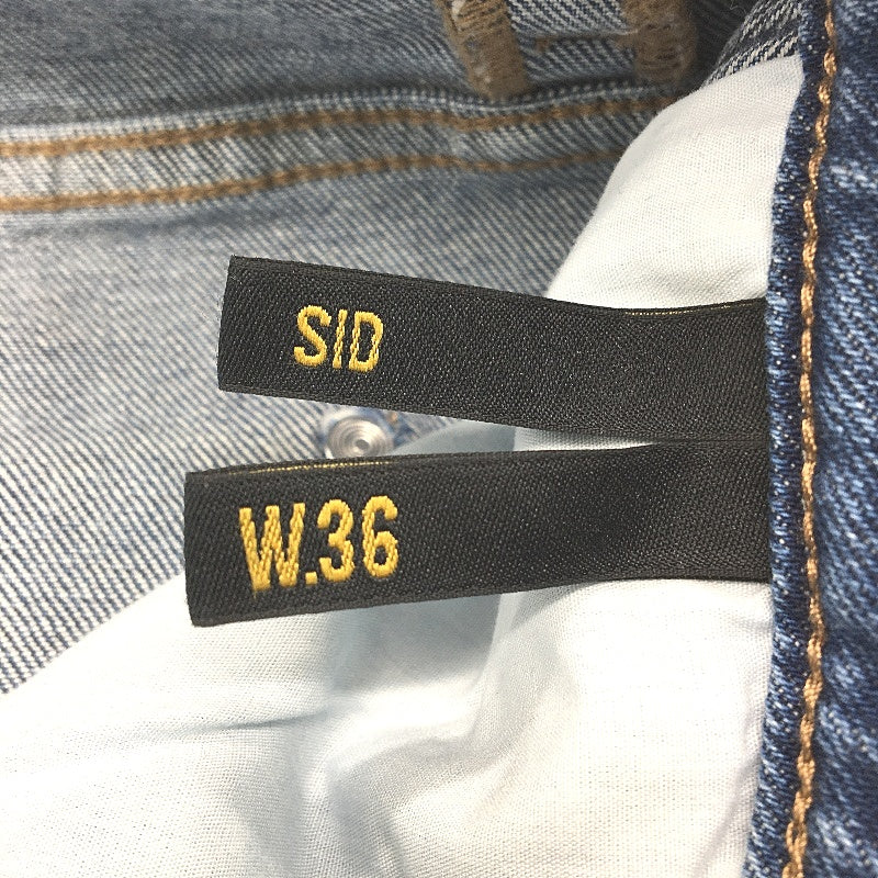 Wrangler Sid Slim Tapered Leg Low Rise Indigo Blue Jeans Mens Size 36 NEW