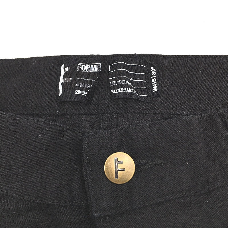 Former Cruz Relaxed Fit Stretch Twill Fixed Waist Black Pants Mens Size 30 NEW