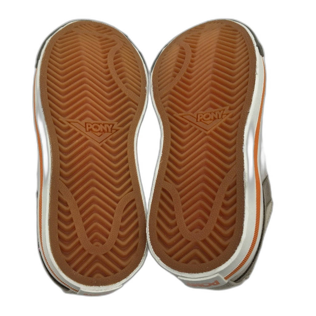 Pony Kids Grey Shooter 78 Low Cut Canvas Sneaker Youth Sze US 3 EUR 35 NEW