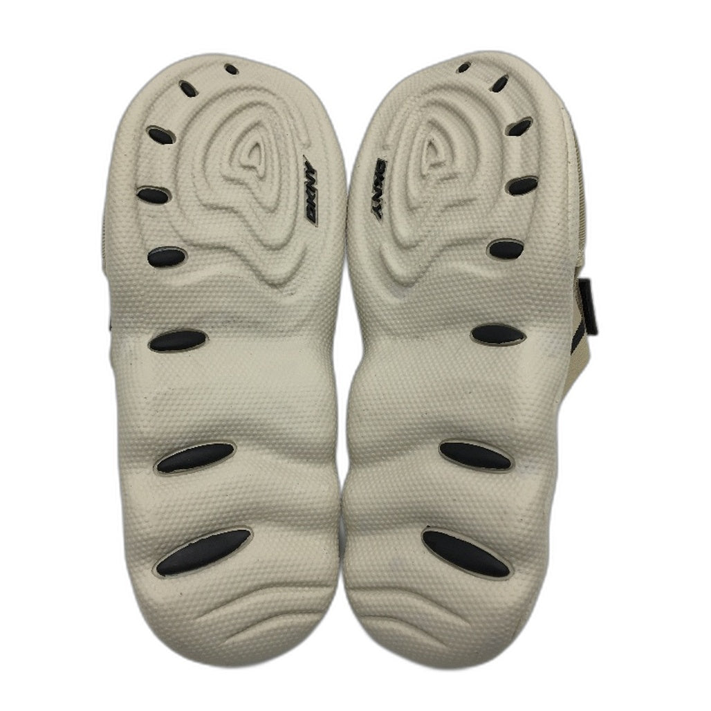 DKNY Mulberry Lycra Tea Beige Slide Slip On Sandal Shoe Ladies Size 7 NEW