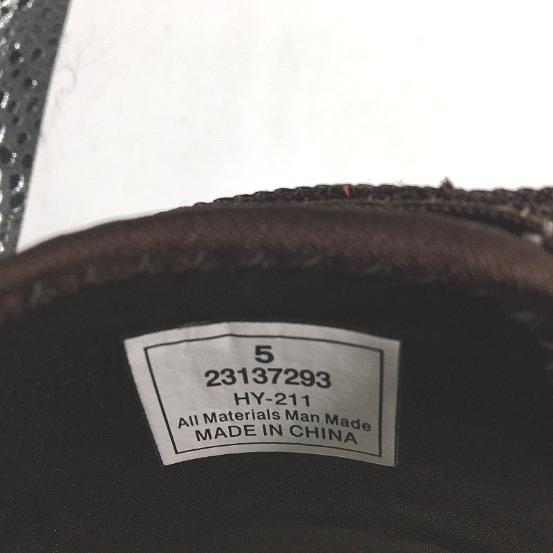 DKNY Mulberry Lycra Chocolate Brown Slide Slip On Sandal Shoe Ladies Size 5 NEW