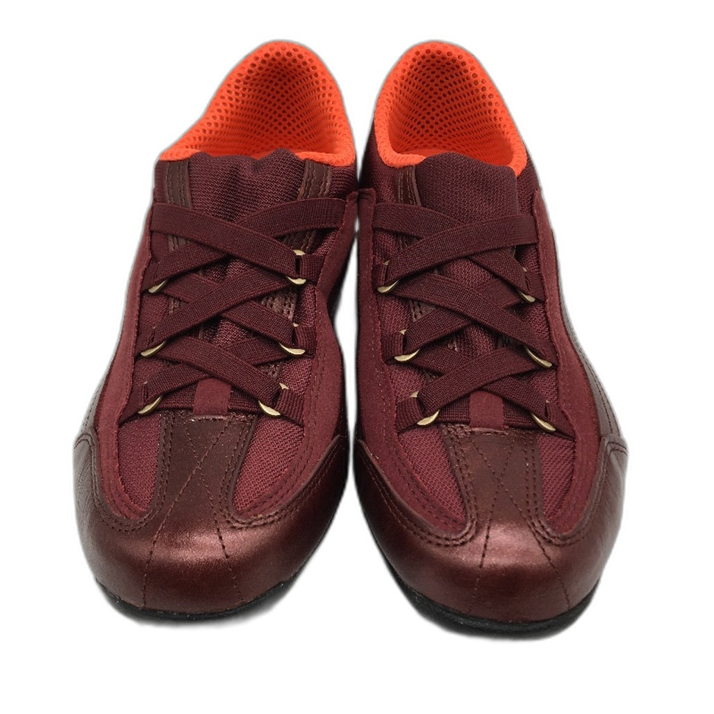 DKNY Mulberry Leather Empire Luxe Slip On Casual Sneaker Shoe Ladies Size 6 NEW