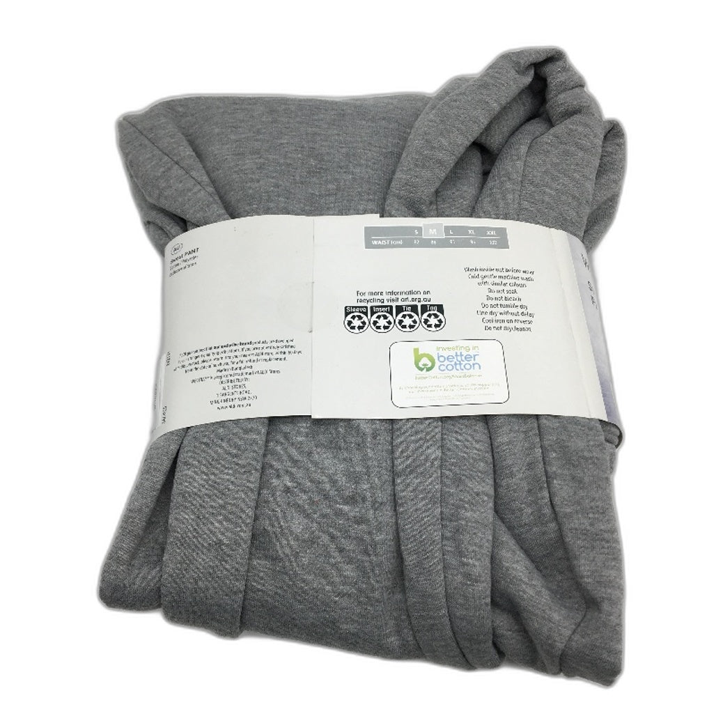 Westbay Mid Grey Cotton Blend Regular Fit Sweat Track Pants Mens Size Medium NEW