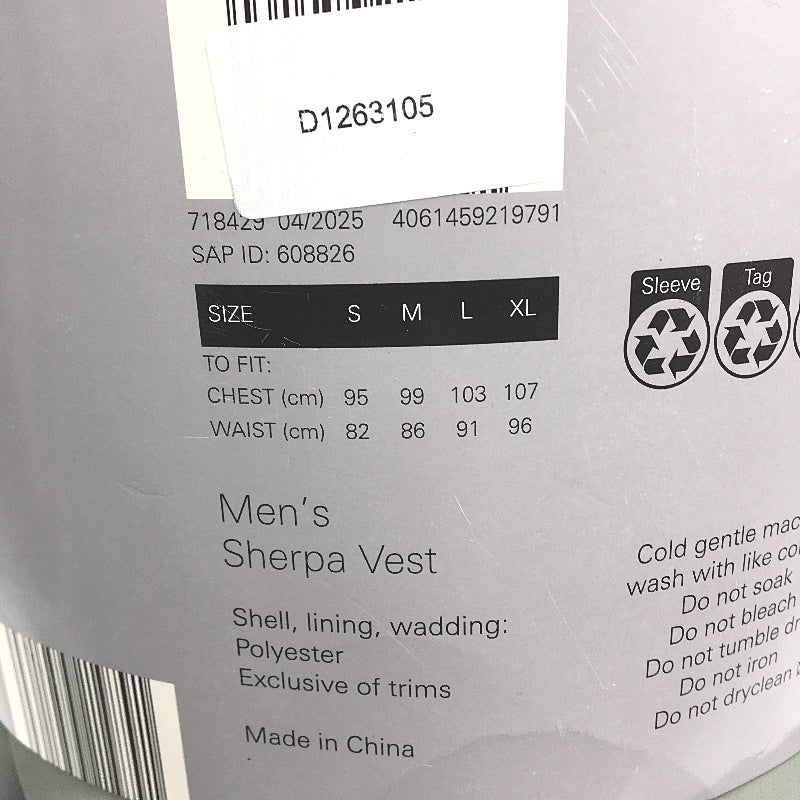 Crane Performance Olive Green Fleece Top Sherpa Vest Mens Size Small NEW