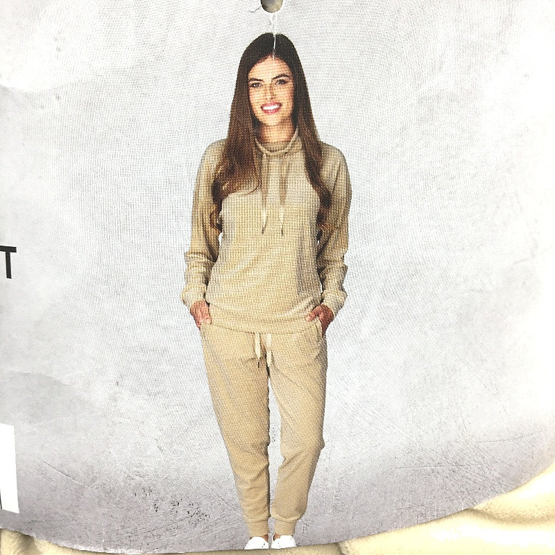 Serra Cream Soft Touch Loungewear Velour Tracksuit Set Ladies Size 10 NEW