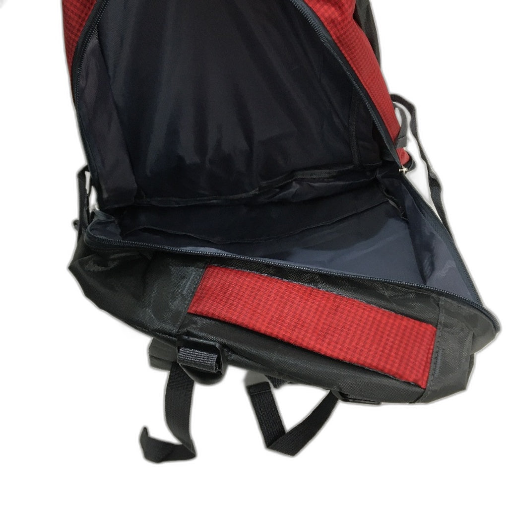 Huwai 60L Large Red & Grey Hiking Outdoor Multi Compartment Backpack NEW