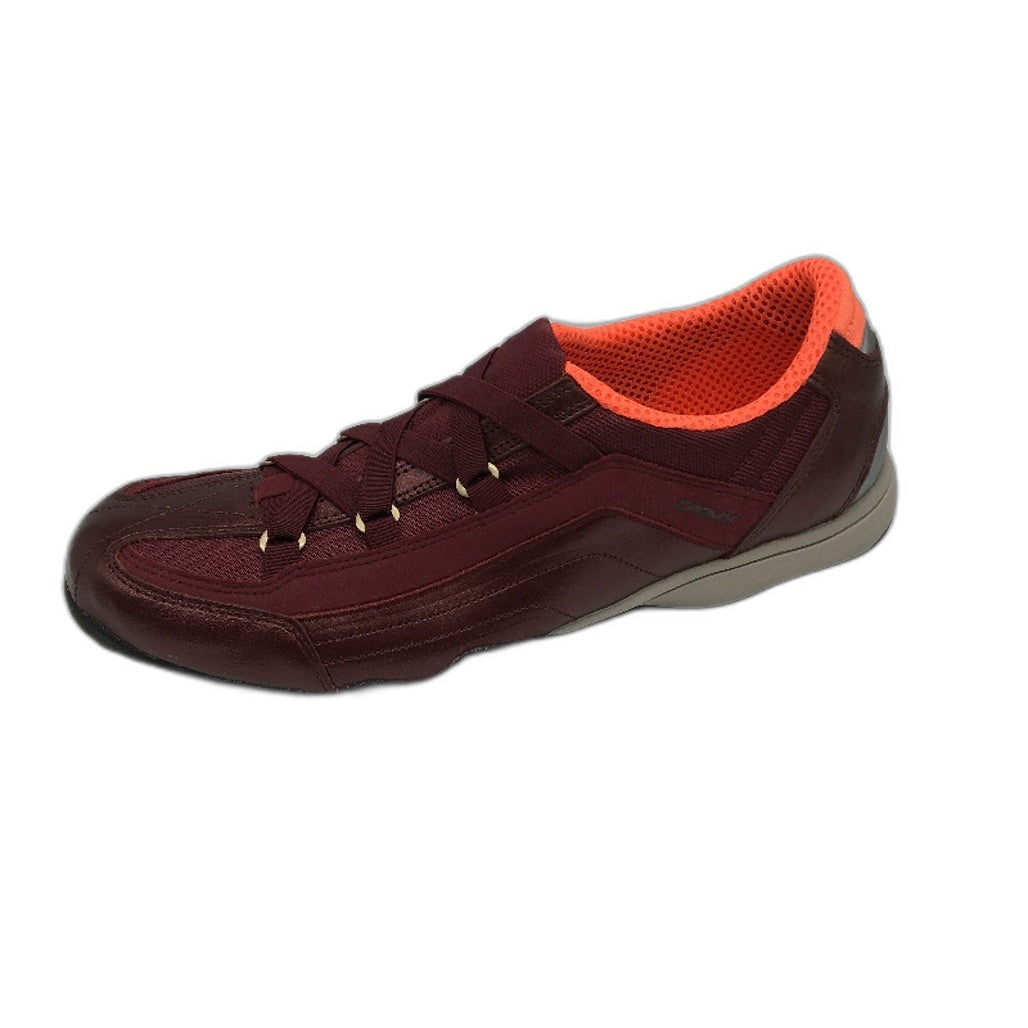 DKNY Mulberry Leather Empire Luxe Slip On Casual Sneaker Shoe Ladies Size 10 NEW