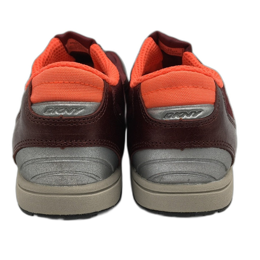 DKNY Mulberry Leather Empire Luxe Slip On Casual Sneaker Shoe Ladies Size 10 NEW