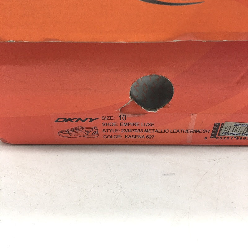 DKNY Mulberry Leather Empire Luxe Slip On Casual Sneaker Shoe Ladies Size 10 NEW