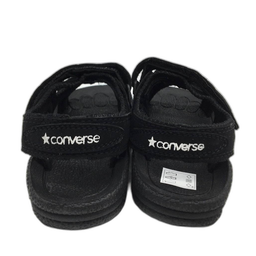 Converse Black Fabric Easy Strap Kids Sports Sandal Size US 1 EUR 31.5 19cm NEW