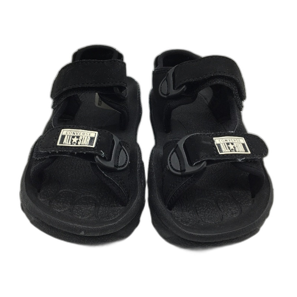 Converse Black Fabric Athletic Kids Sports Sandal Size US 13 EUR 31.5 19cm NEW