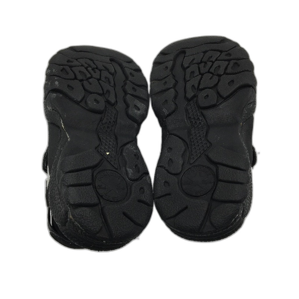Converse Black Fabric Athletic Kids Sports Sandal Size US 13 EUR 31.5 19cm NEW