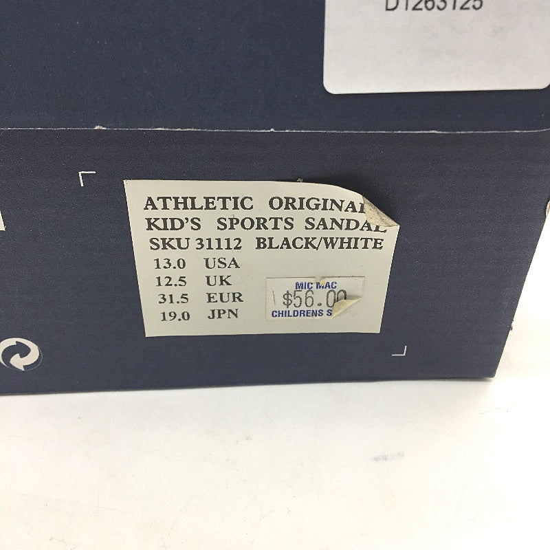 Converse Black Fabric Athletic Kids Sports Sandal Size US 13 EUR 31.5 19cm NEW