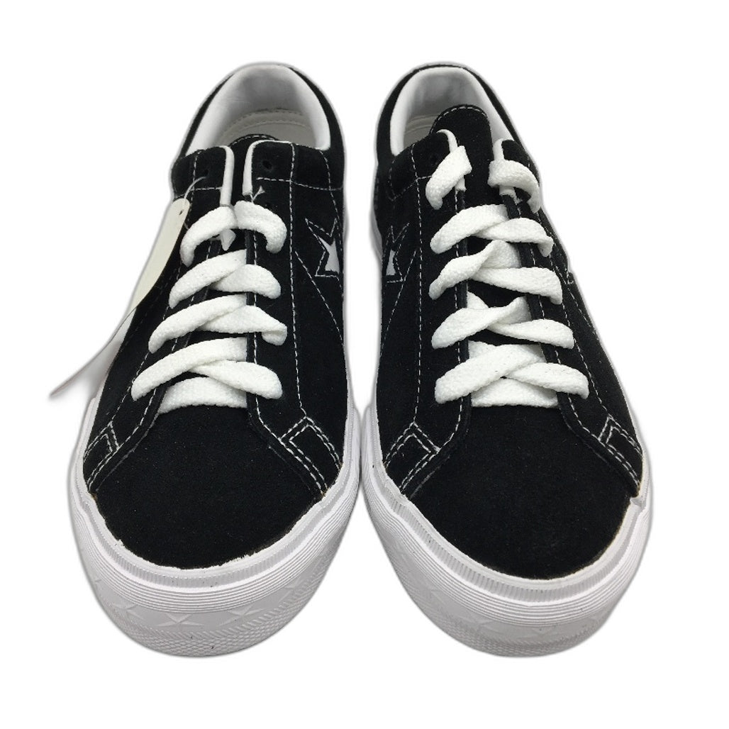 Converse Black Suede All Star Low Cut Sneakers Kids Sze US 2 EUR 32.5 UK 1.5 NEW