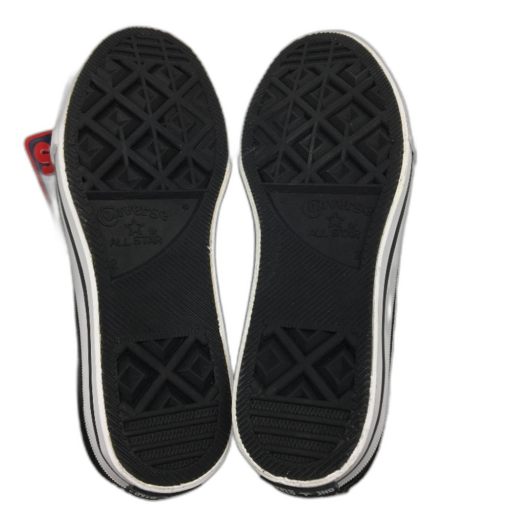 Converse Black Suede All Star Low Cut Sneakers Kids Sze US 2 EUR 32.5 UK 1.5 NEW