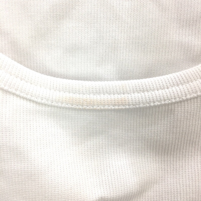 General Pants White Cropped Tank Top Plain Ribbed Ladies Size Small