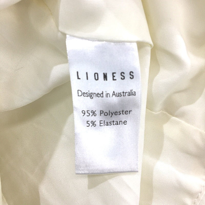 Lioness Cream Zip-Back Ruffled Tube Strapless Bodice Corset Top Ladies Sz Small