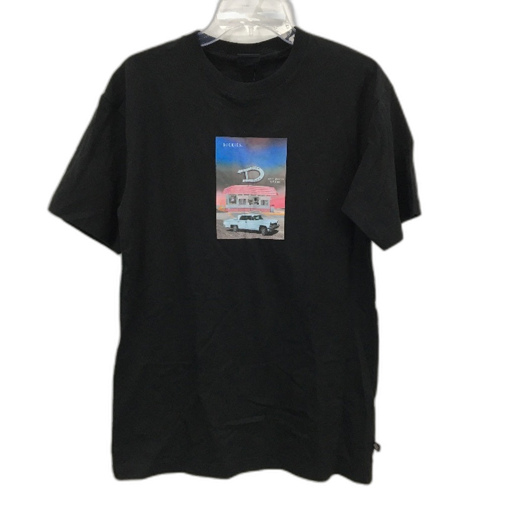 Dickies Black Image Print Casual Lightweight T-Shirt Mens Size Small