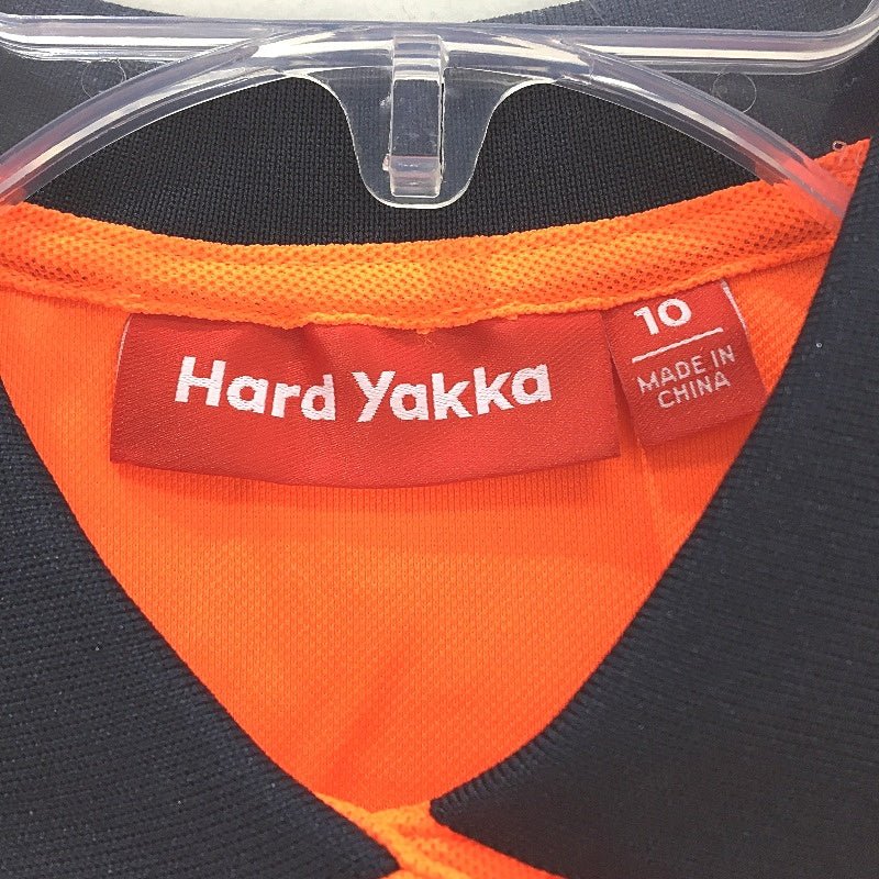 Hard Yakka Orange Hi-Vis Long Sleeve 2 Tone Light Work Shirt Ladies Size AU 10