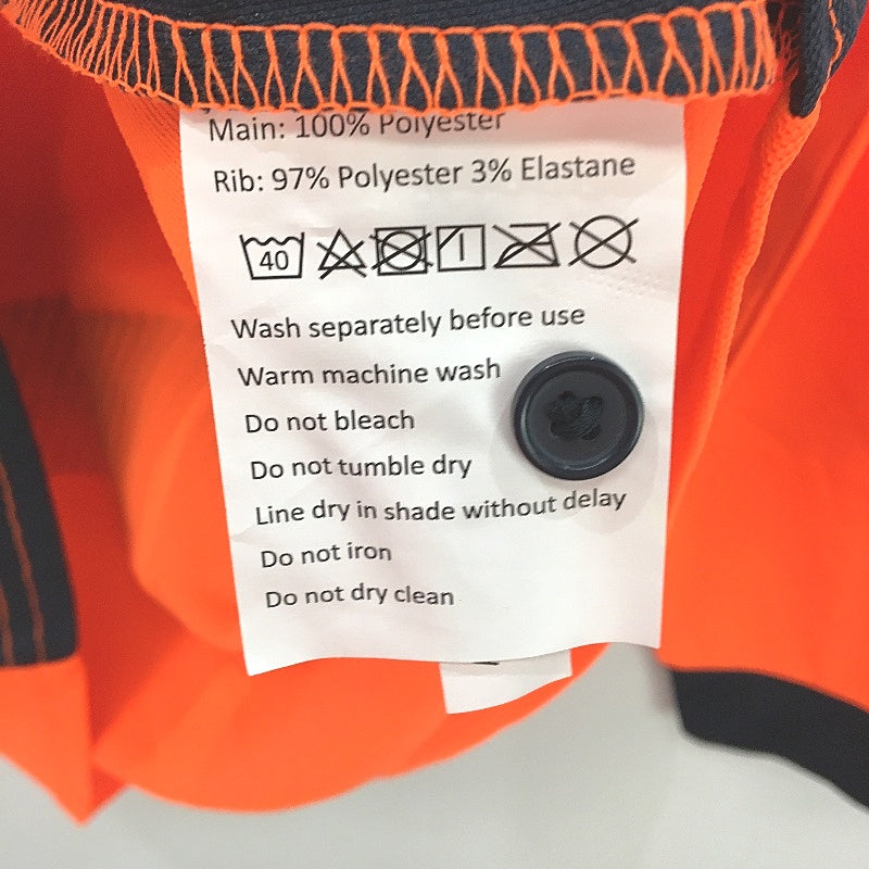 Hard Yakka Orange Hi-Vis Long Sleeve 2 Tone Light Work Shirt Ladies Size AU 10