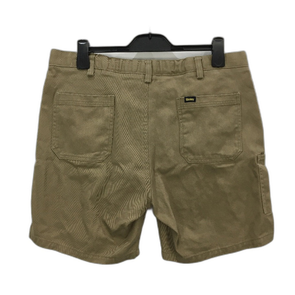 Bisley Workwear Khaki Cotton Cargo Work Shorts Mens Size 97/38