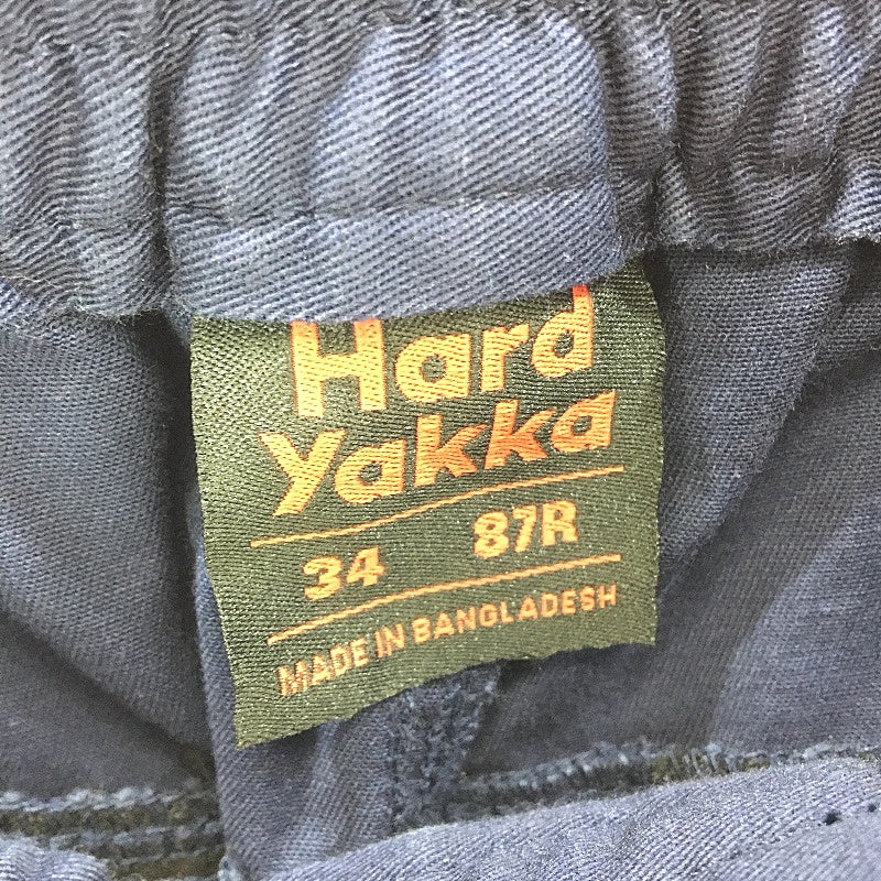 Hard Yakka Navy Toughmaxx Taped Hi-Vis Drawstring Work Pants Mens Size 34/87R
