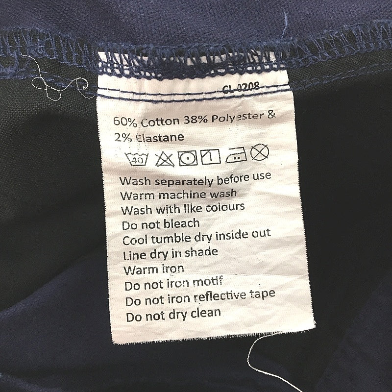 Hard Yakka Navy Slim Fit Canvas Cargo Hi-Vis Work Pants Mens Size 34/87R