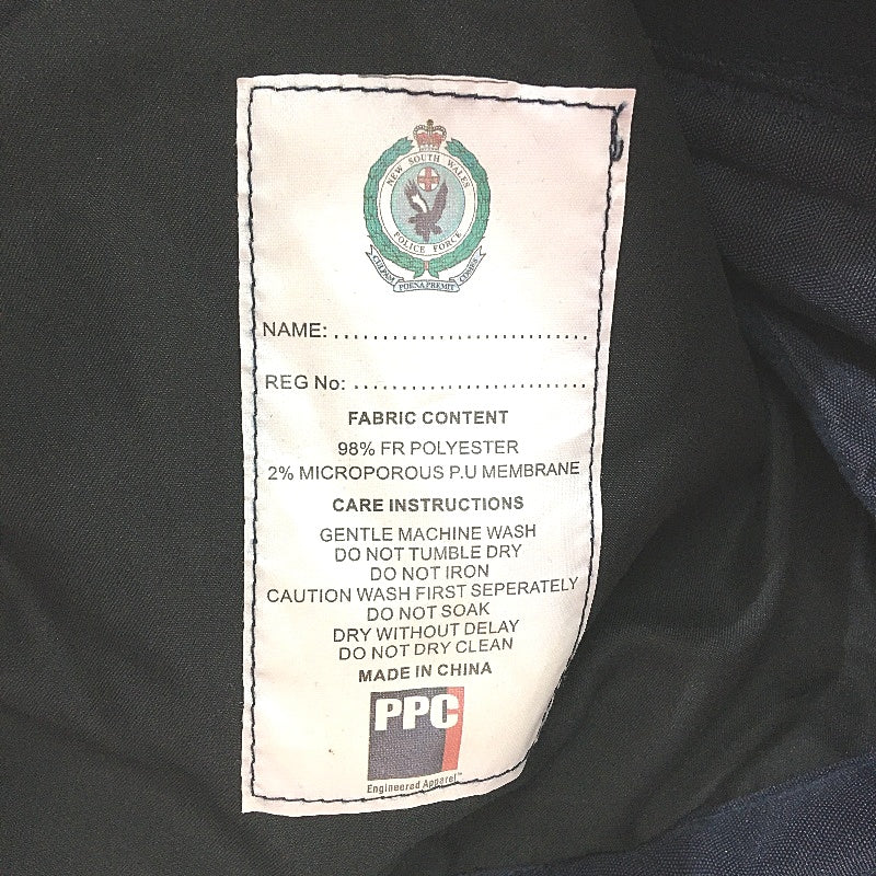 Hard Yakka Navy Button Up Fleece Collared Work Jacket Mens Size Small