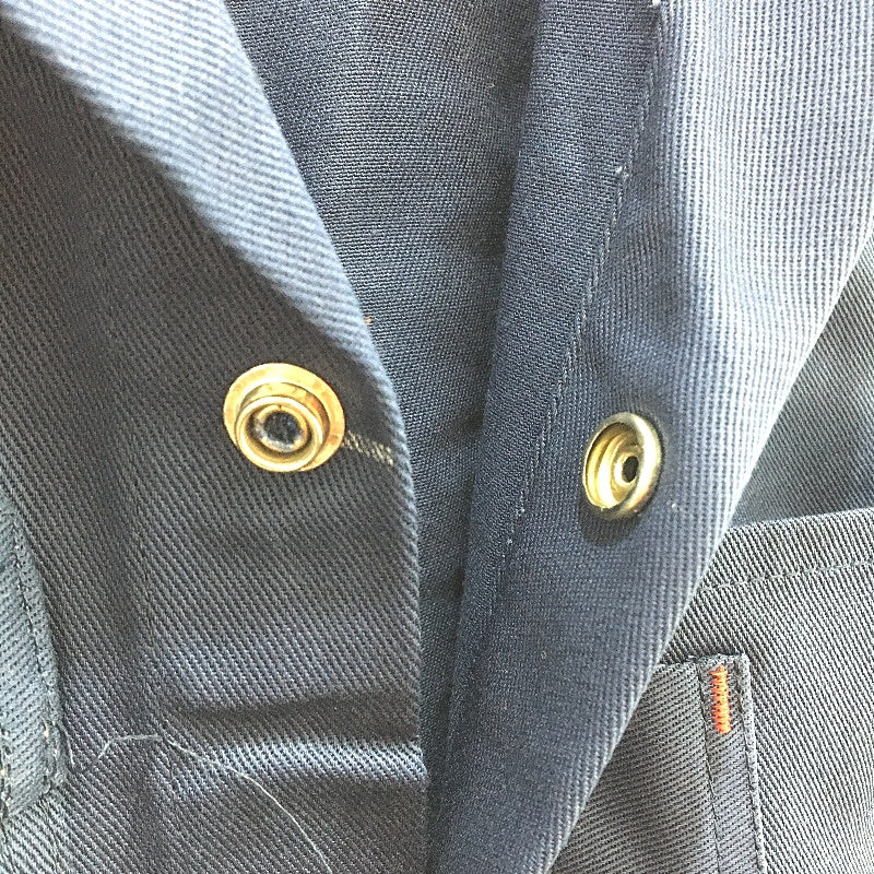 Hard Yakka Navy Button Up Drill Work Coverall Mens Size 84L Waist